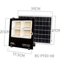 Bspro High Quality Waterproof Aluminum Garden LED Solar Flood Light