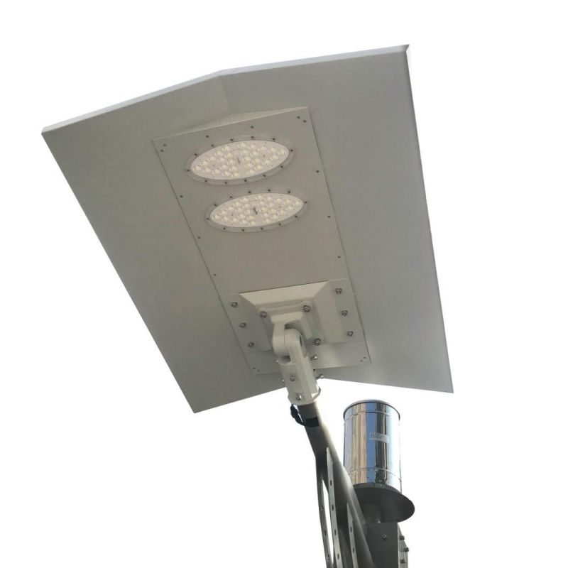 6m Pole Outdoor CCTV Monitoring 60W LED Solar Street Light