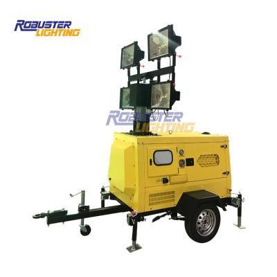 Kubota Portable Silent Hydraulic Diesel Mobile Light Tower