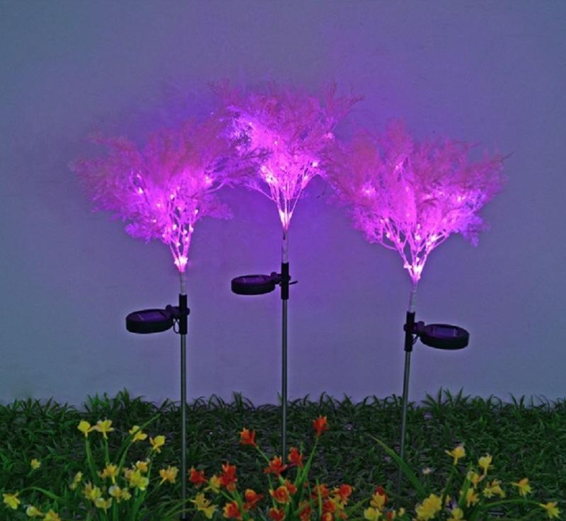 LED Coral Stake Light Solar Energy Rechargeable for Outdoor Garden Patio Pathway Porch Backyard Esg16595