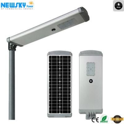 Motion Sensor All in One Aluminum MPPT Anti-Rust 2-3rainy Day Solar Street Light