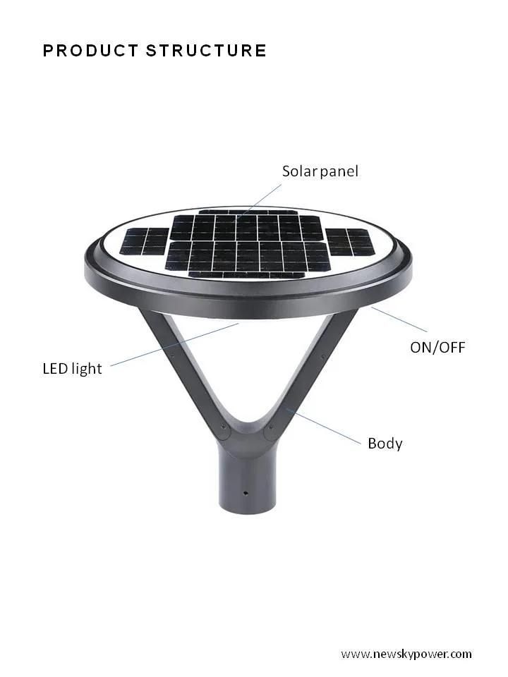 New CE Outdoor Waterproof Solar Energy LED Light for Garden Street Pathway Road