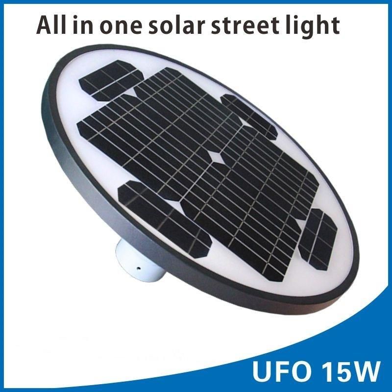 UFO LED Solar Light Lamp 15W 6500K LED UFO Solar Garden Light