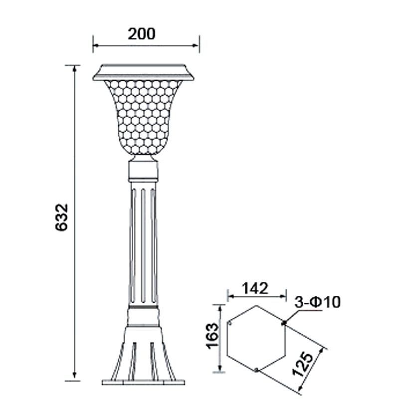 Top Quality Economical Outdoor Solar LED Garden Lighting Solar Lawn Light