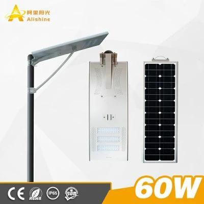 Ce Certificated LED Solar Street Light with Life Po4 Battery