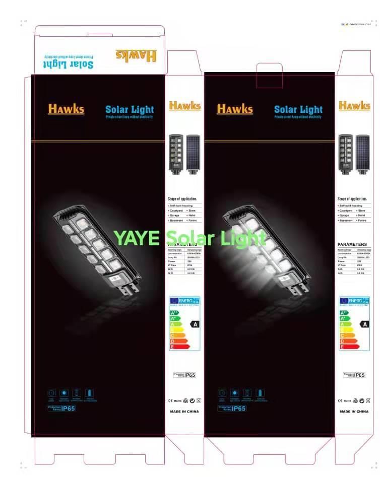 Yaye 18 Factory Price Best Service 100W/200W/300W Motion Sensor Energy Saving Integrated Solar Street Light (Best Supplier: Zhongshan YAYE Lighting Co., Ltd)