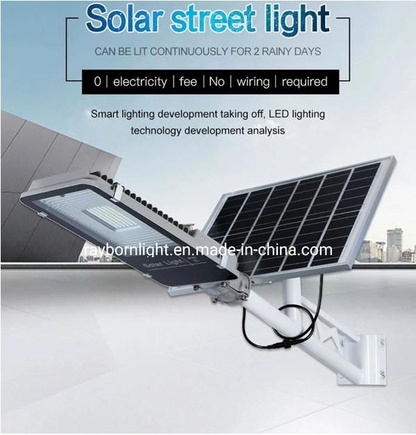 70W 100W 120W LED Integrated Solar Panel Street Lamp for Parking Lot Garden Lighting