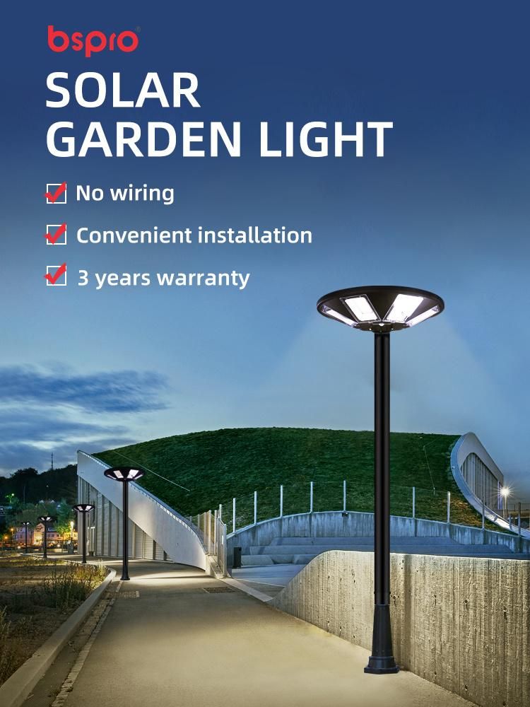 Bspro Outdoor Waterproof High Lumen Good Brightness Decoration Post Pillar Lamp LED Solar Garden Light