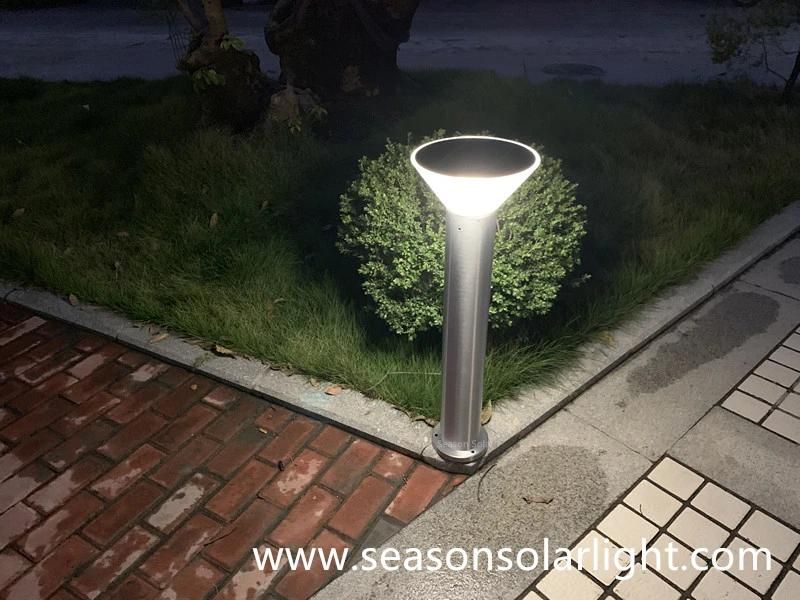 Factory Supply Bright Smart LED Outdoor Solar Powered Garden Light with Warm+White LED Lights