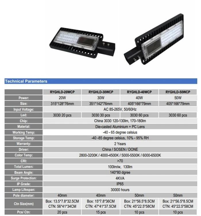 Distributor Road Pole IP65 SMD 100W LED Street Light Lamp