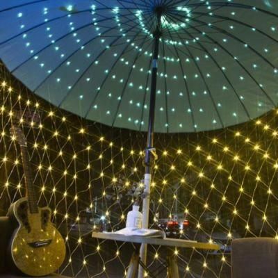 Window Curtain Waterproof Festival Garland LED Net Mesh String Light Decoration Wyz19725