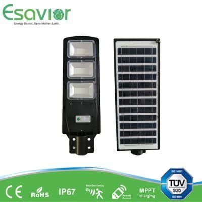 90W All-in-One Integrated Outdoor Garden LED Solar Street Light with Motion Sensor