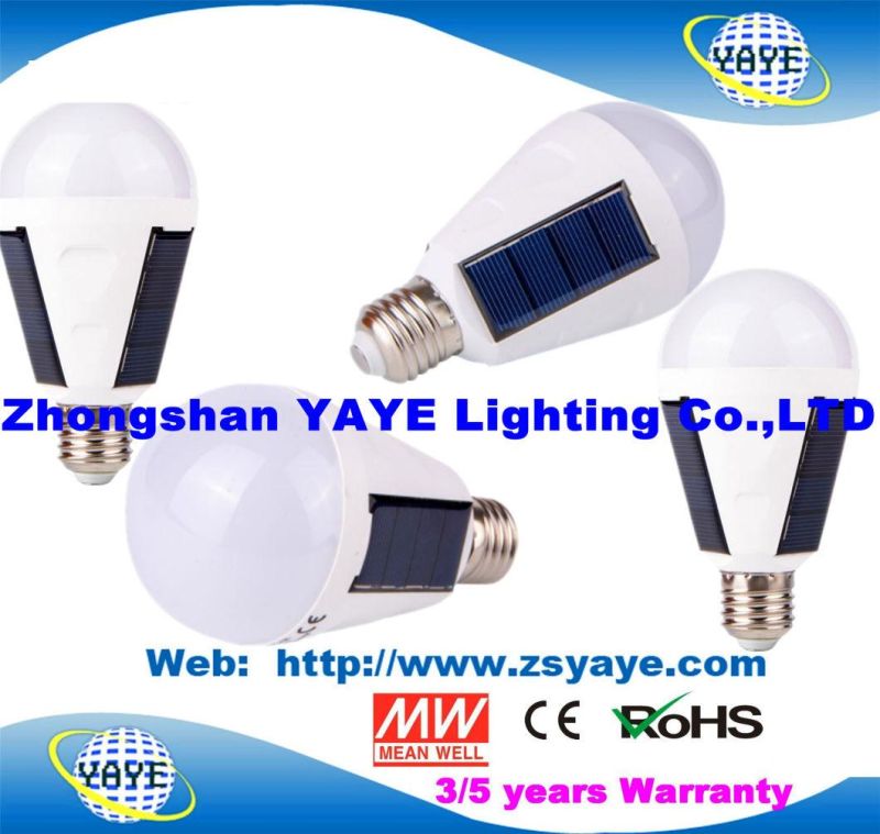 Yaye 18 Best Sell Ce/RoHS High Quliaty Rechargeable Solar Emergency 7W/12W E27 LED Bulb Light