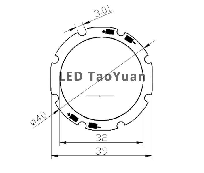 10W Round LED COB Module