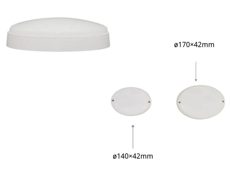 Factory Direct Sales Energy-Saving White Round LED Moisture-Proof Lamp