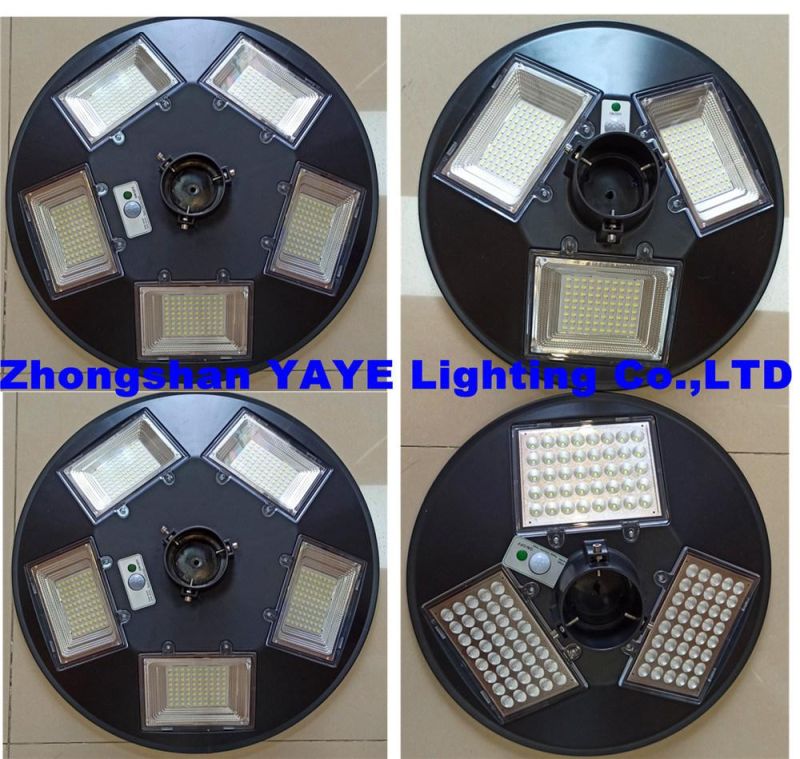 Yaye Hot Sell UFO 150W/300W Solar LED Street Garden Light with Control Modes: Light + Timing + Rador Control / Remote Controller