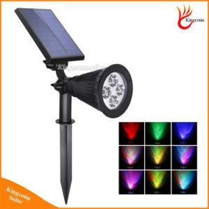 New Design RGB LED&#160; Solar Power Spotlight Solar Garden Lawn Light Security Lamp Landscape Light