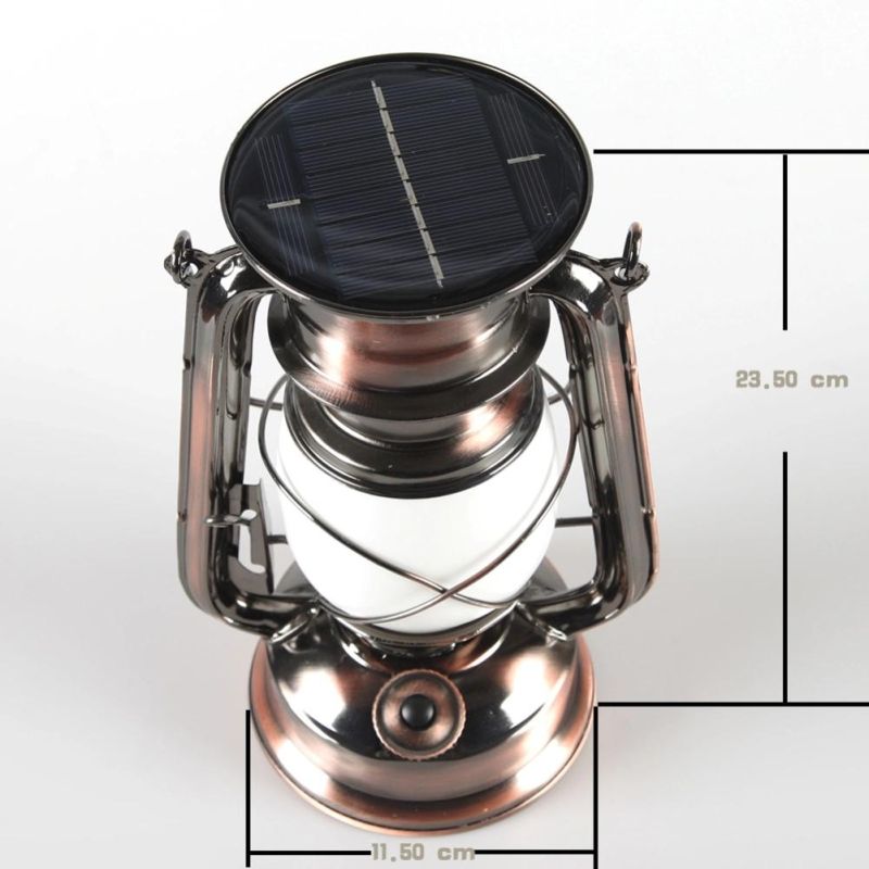 Yichen Solar Rechargeable Vintage Kerosene LED Garden Light