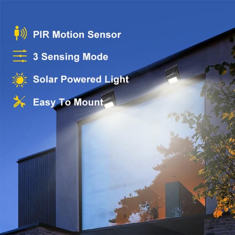 Super Bright LED Solar Lights Outdoor Sun Powered Motion Sensor Night Lantern Weatherproof Wall Lamp