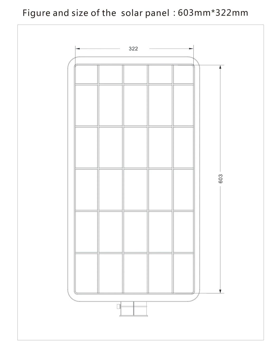 200W Garden Road Lighting IP65 LED Solar Light