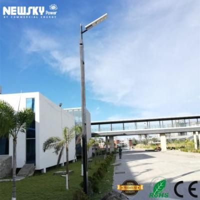 High Brightness Aluminum All in One Jd Popular Post Pole Solar Energy Power Street Light