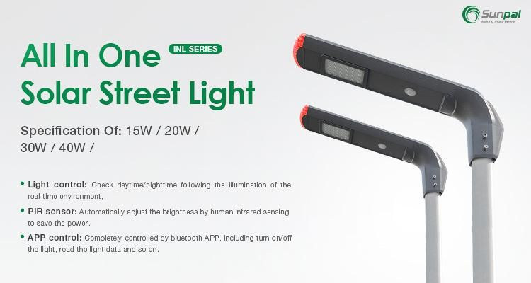 Sunpal Solar Street Light 60W Solar Panel Energy Powered Garden Street Lamps Shenzhen