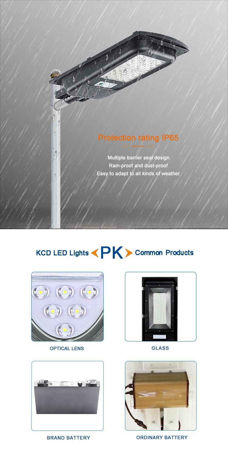 Tuya DC 300W LED Solar Street Light 30000mAh Lithium Battery