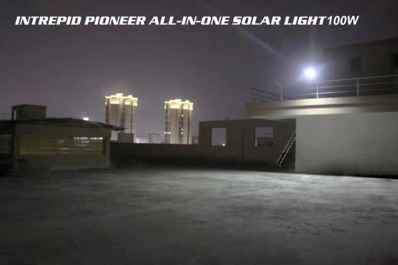 Factory Direct Road Lamp Integrated 100W 200W 300W Outdoor All in One Solar Street Light