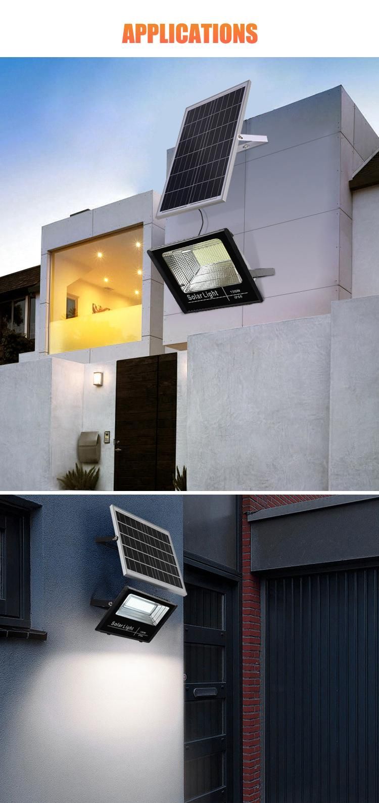 IP66 Waterproof Outdoor Wall Aplique Solar Focos LED Flood Light 1000W Reflector LED Solar Floodlight