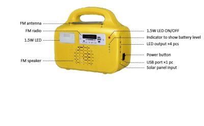 Ngo Affordable FM Radio and MP3 10W Home Portable System for Lighting Camping