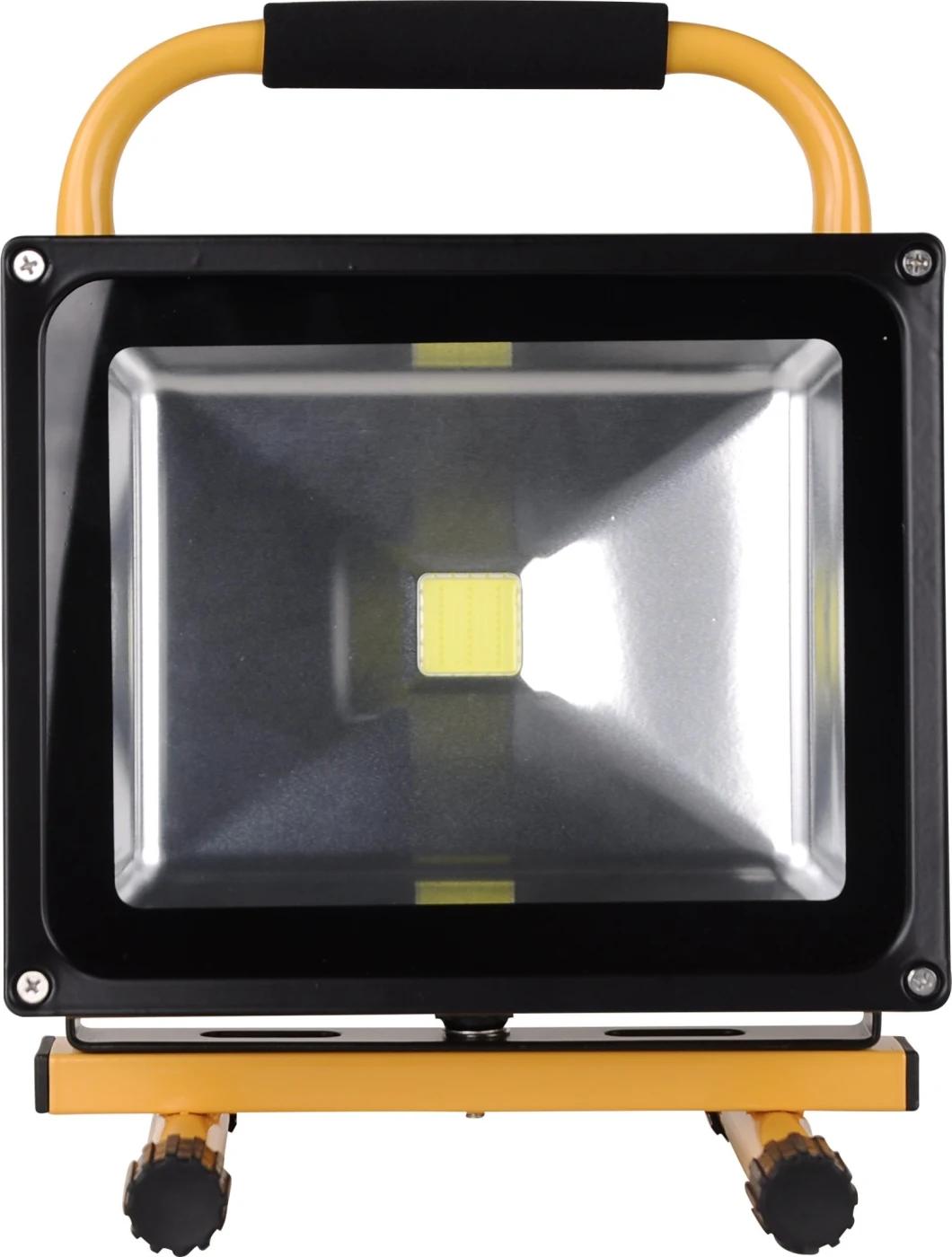30W White LED portable Rechargeable Camping Floodlight