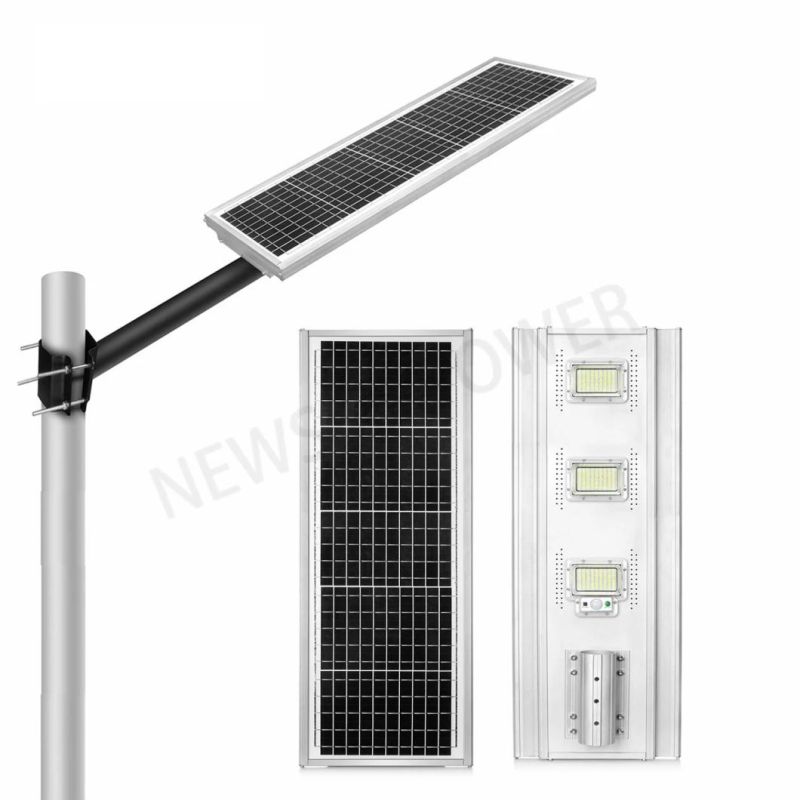 300W Jd Model Outdoor All in One Remote Control Solar LED Street Light with Sensor