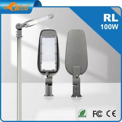 Dimmable Decorative Aluminum Sodium All-in-One Modern LED Streetlight 75W 100W IP65 for Square