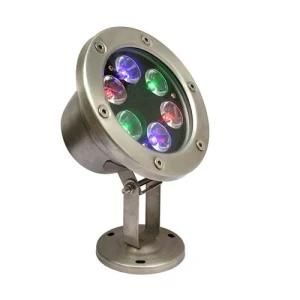 IP68 Mini Stainless Steel RGB DMX LED Underwater Light