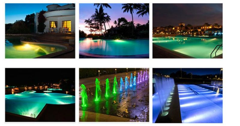 New All-in-One Resin Filled 316 Stainless Steel 6-35W RGB Swimming Pool LED Underwater Light