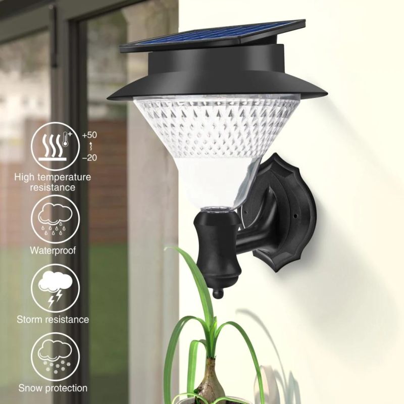 Solar Outdoor Wall Light Solar Rechargeable Wall LED Light 24LED