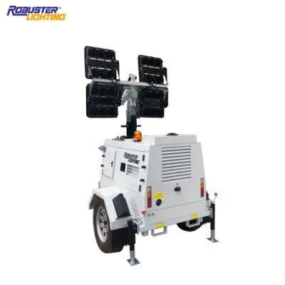 4*480W Hydraulic Telescopic Mast Mobile LED Light Tower