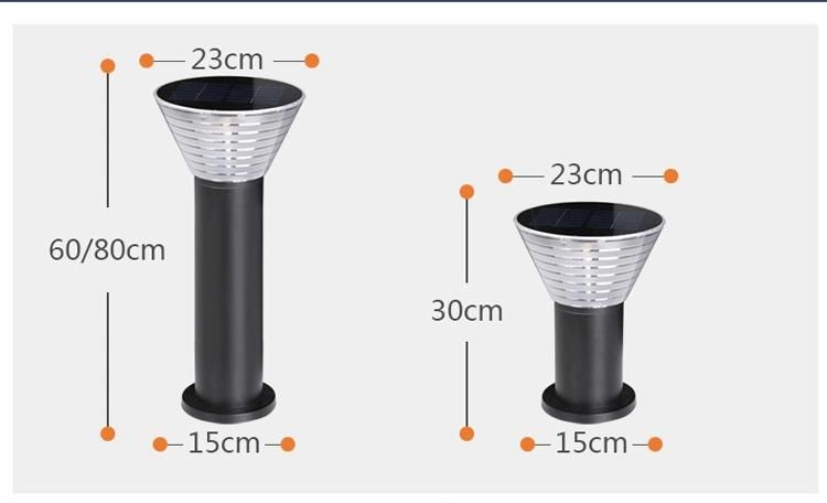 IP65 Outdoor LED Lighting Solar Bollard Light for Garden Lawn Pathway