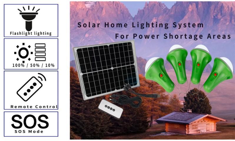 Global Sunrise Solar Home System Portable Solar Light Support Charging for Phone Solar Power Station