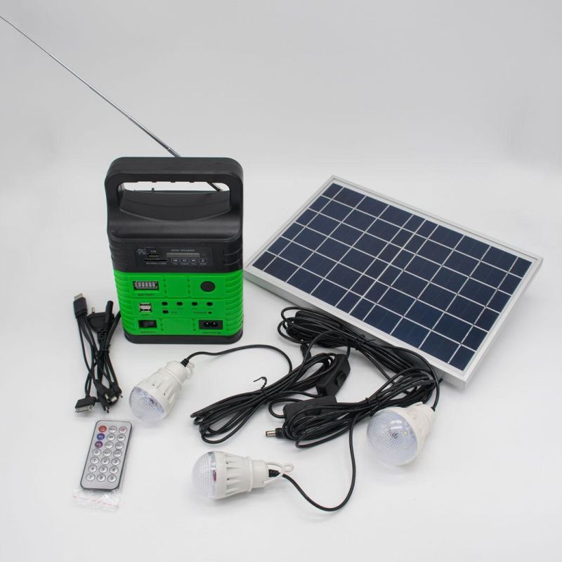 Power Portable Lithium Battery Solar Energy Power Generator Power Station with LED Light