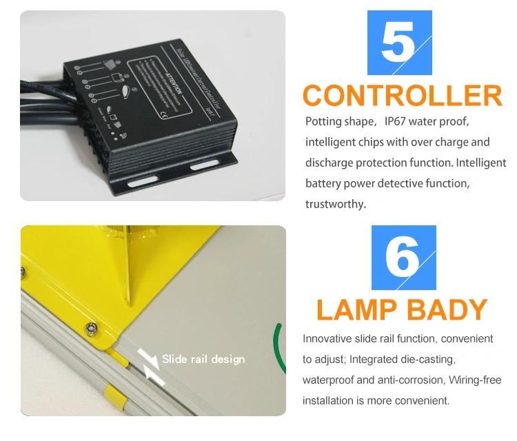 100W Solar LED Street Light Price List