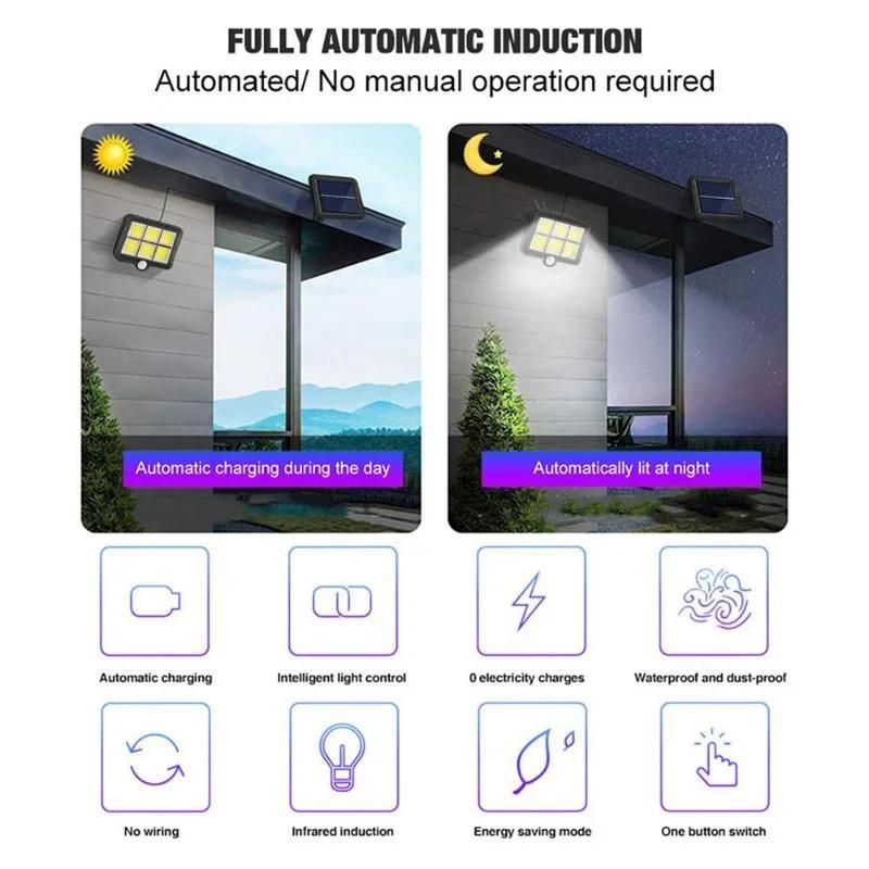 Motion Sensor Waterproof COB Solar Lamp