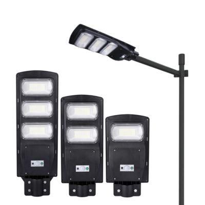 Factory Direct Sale Aluminum Outdoor Separated 100W 150W 200W 300W LED Solar Street Light with Radar Sensor Remote Control