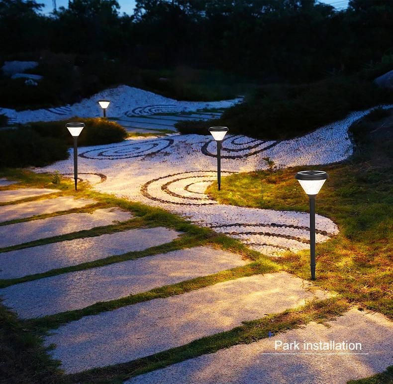 Yellow RGB Pure White Solar Garden Decoration LED Light Landscape Decorated Lights out Door LED Shape Flower Waterproof Outdoor Decoration Lighting Walkway