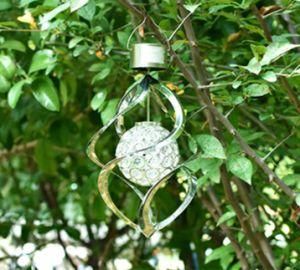 Solar Powered LED Wind-Bell Designed Lamp