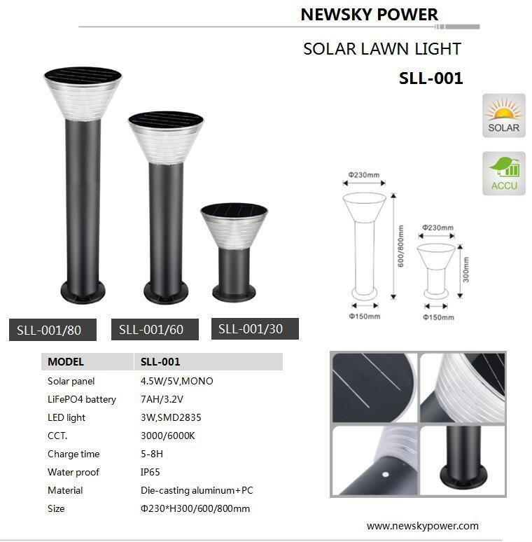 Factory Price IP65 Waterproof Best Quality Warm Light Solar Lawn Light for Pathway Park Household Lawn