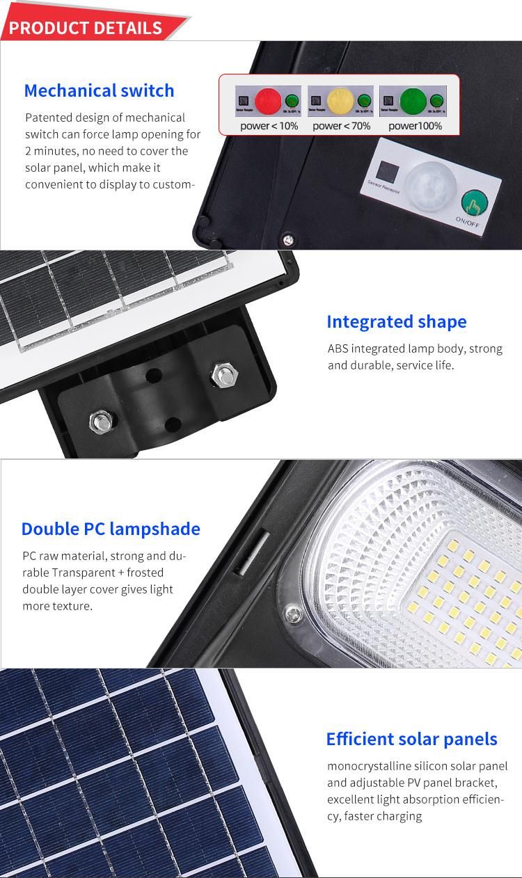 Bspro High Lumen Integrated Outdoor All in One LED Solar Street Light