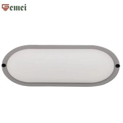 Classic B2 Series Energy Saving Waterproof LED Lamp 8W Oval Grey for Shower Room with Certificates of CE, EMC, LVD, RoHS 8W 12W 15W 18W