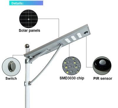 All in One Solar Street Light40W 60W 80W 100W Integrated Solar Street Light