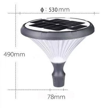 30W Wholesale Warm White Outdoor Garden Solar Powered LED Yard Garden Light